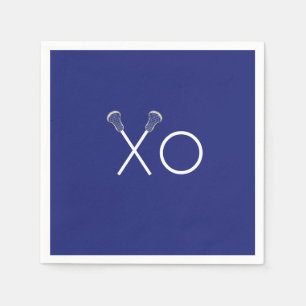 Lacrosse Team Blue Napkin