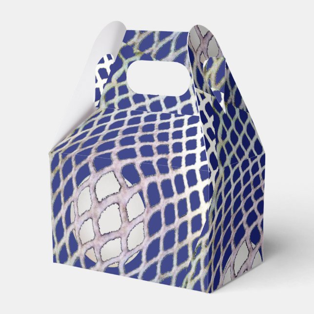Lacrosse Team Blue Party Favour Box (Front Side)