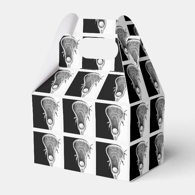Lacrosse Team Favour Box (Front Side)