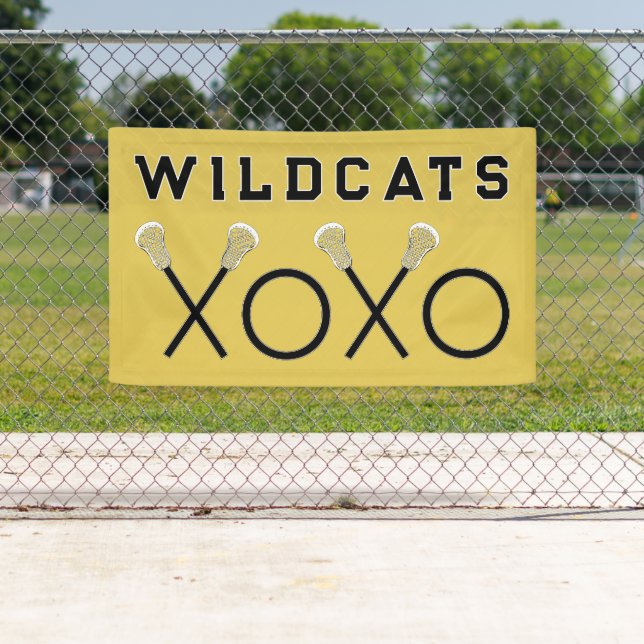 Lacrosse Team Gold Banner (Insitu)