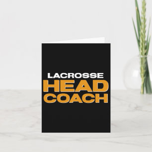 Lacrosse Team Head Coach Card