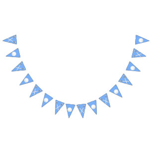 Lacrosse Team Light Blue Bunting