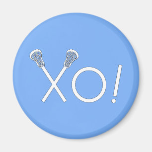 Lacrosse Team Light Blue Magnet