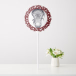 Lacrosse Team Maroon Balloon<br><div class="desc">Creative lacrosse balloon featuring lax stick on maroon confetti background for lacrosse senior night,  birthday,  game day or sports event</div>