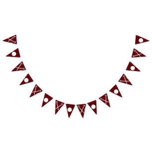 Lacrosse Team Maroon Bunting Flags