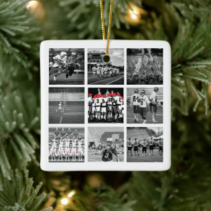 Lacrosse Team Photo Sports School Name Year  Ceramic Ornament