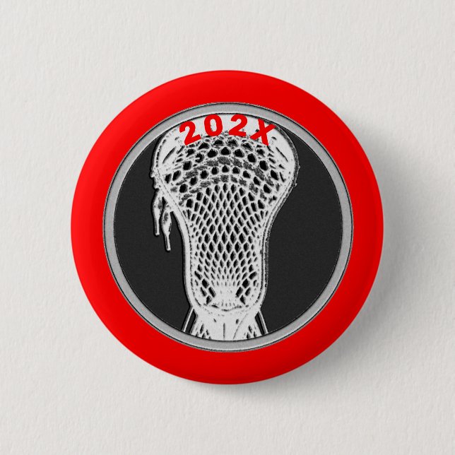 Lacrosse Team Player Keepsake Gift Button (Front)