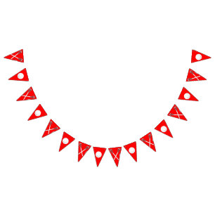 Lacrosse Team Red Bunting Flags
