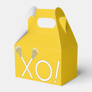 Lacrosse Team Yellow Favour Box
