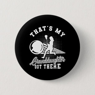 Lacrosse That's My Granddaughter Out There Grandpa 6 Cm Round Badge