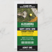 Lacrosse Ticket Birthday