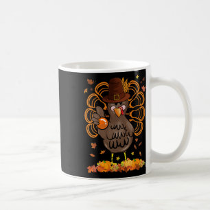Lacrosse Turkey Pilgrim Hat Pumpkin Fall Thanksgiv Coffee Mug