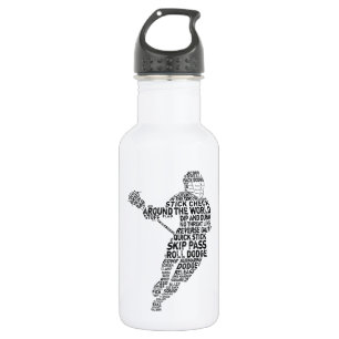 Lacrosse Typography Design 532 Ml Water Bottle
