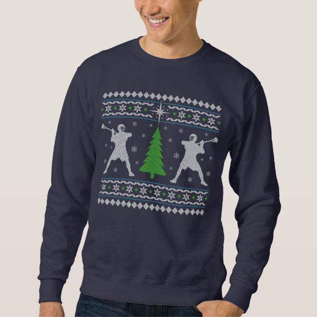 Lacrosse Ugly Christmas Sweater (Front)