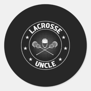 Lacrosse Uncle - Lacrosse Player Uncle Lacrosse Pl Classic Round Sticker