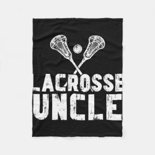 Lacrosse Uncle Of A Lacrosse Player Uncle 1 Fleece Blanket