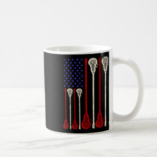 Lacrosse Usa American Flag Lax Sticks Coffee Mug