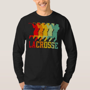Lacrosse Vintage Retro Lacrosse Stick Sun T-Shirt