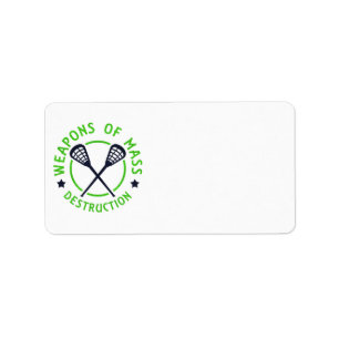 Lacrosse Weapons of Destruction Label