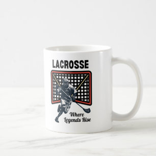 Lacrosse: Where Legends Rise Coffee Mug