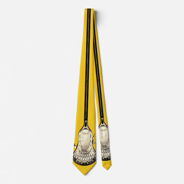 Lacrosse Yellow Gold Neck Tie (Front)