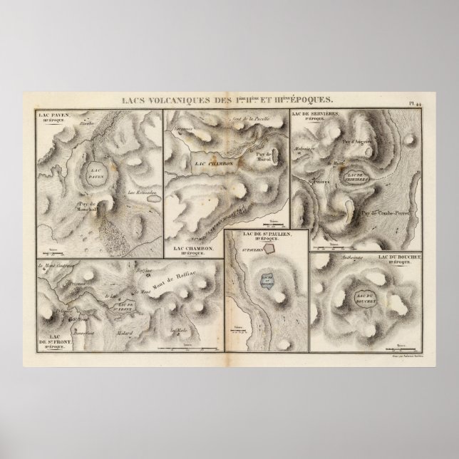 Lacs volcaniques poster (Front)