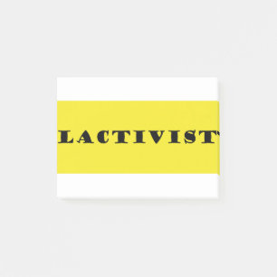 Lactation activist post-it notes