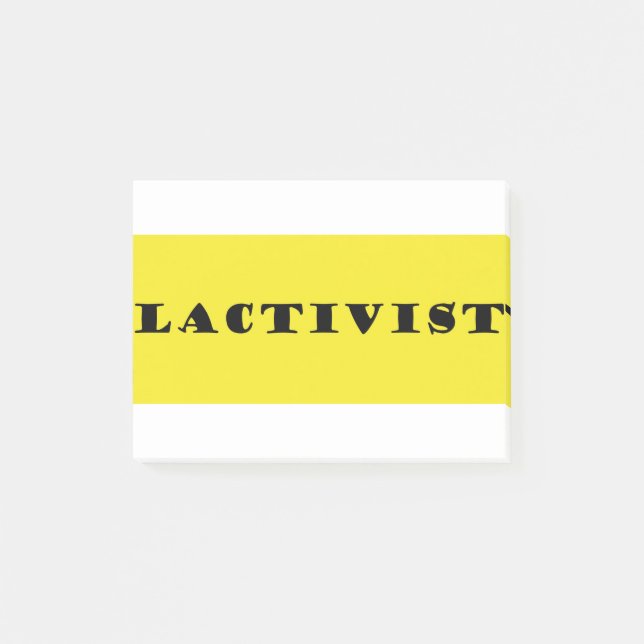 Lactation activist post-it notes (Front)