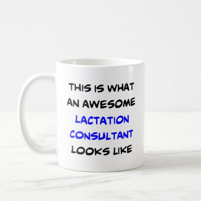 lactation consultant, awesome coffee mug (Left)
