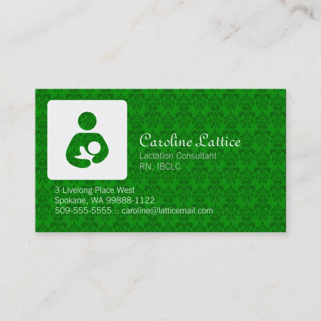 Lactation Consultant Business Card (Front)