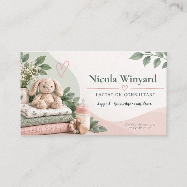 Lactation Consultant Business Card (Front)
