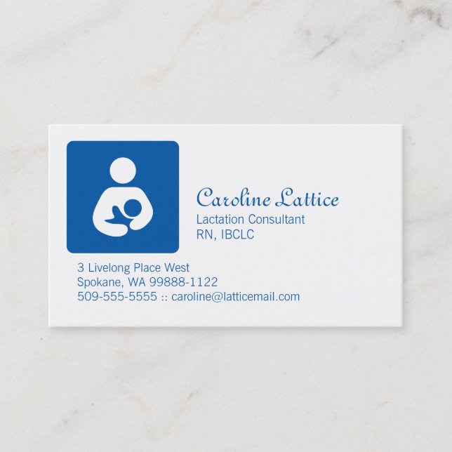 Lactation Consultant Business Card (Front)