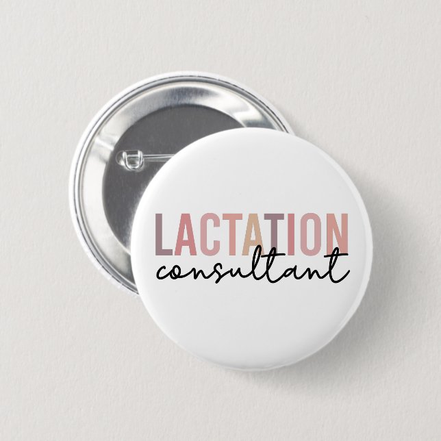 Lactation Consultant Specialist IBCLC 6 Cm Round Badge (Front & Back)