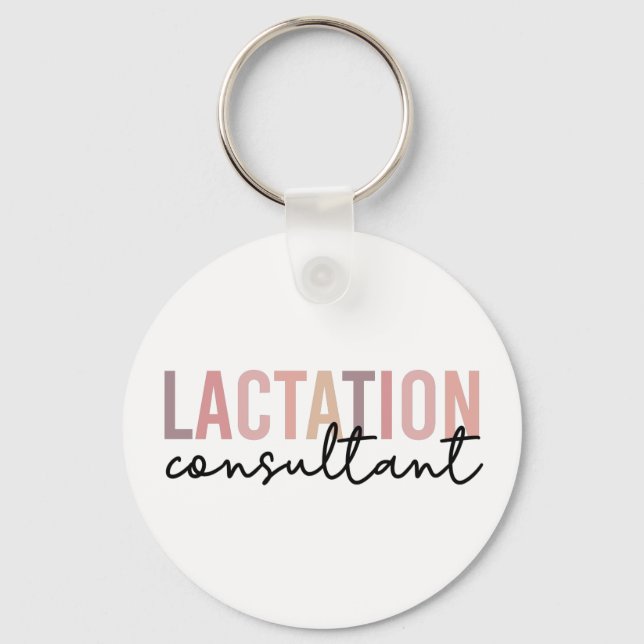 Lactation Consultant Specialist IBCLC Key Ring (Front)