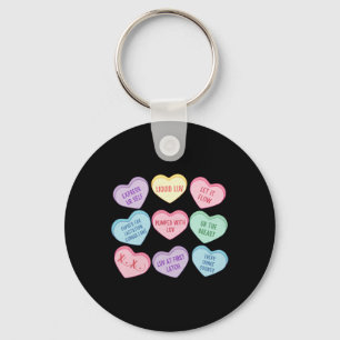 Lactation Consultant Valentine Heart Candy Breastf Key Ring