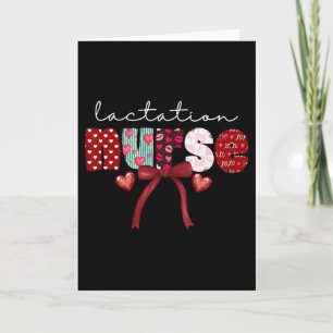 Lactation Nurse Coquette Bow Valentine Ibclc Appre Card