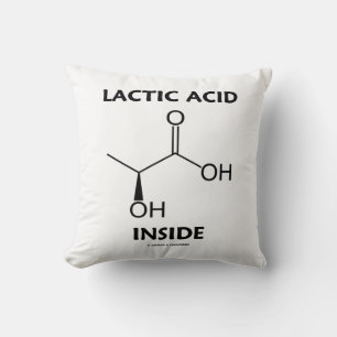 Lactic Acid Inside Chemistry Molecule Cushion