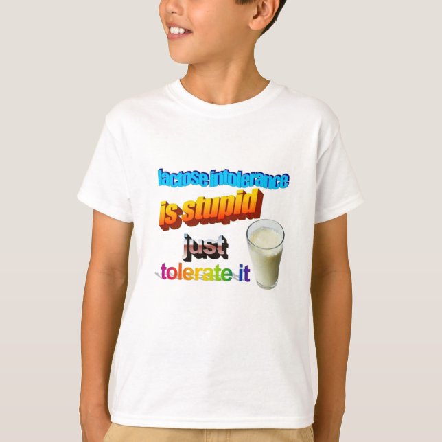 Lactose Intolerance T-Shirt (Front)