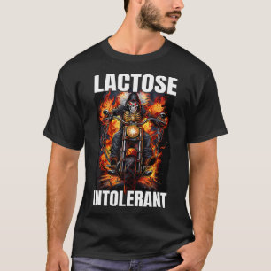  Lactose Intolerant Skeleton Lactose Intolerance  T-Shirt