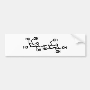 Lactose Milk Structure Bumper Sticker