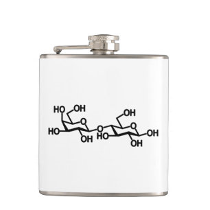 Lactose Milk Structure Hip Flask