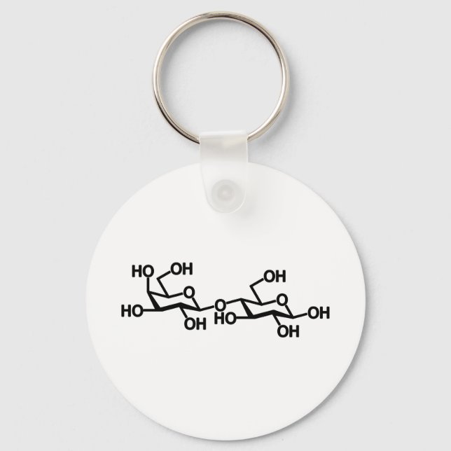 Lactose Milk Structure Key Ring (Front)