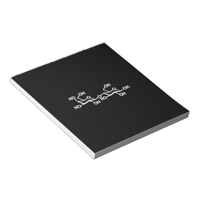 Lactose Milk Structure Notepad (Angled)