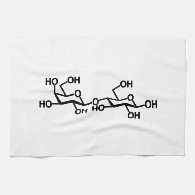 Lactose Milk Structure Tea Towel (Horizontal)