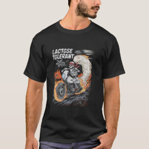 Lactose Tolerant Shirt Men Women Funny Meme Retro 