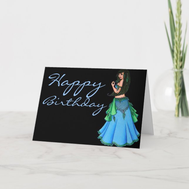 Lacy Belly Dancer Card (Front)