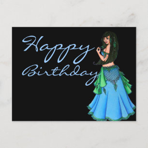 Lacy Belly Dancer Postcard