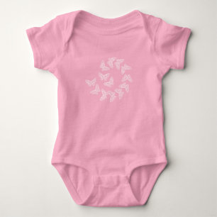 Lacy Butterflies Baby Bodysuit