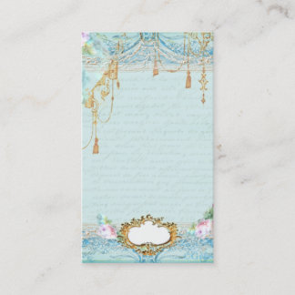 Lacy frills n pink roses business cards