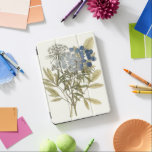 Lacy Leaves - Flowers and Greenery iPad Pro Cover<br><div class="desc">Lacy Leaves I by Unknown. Features blue-toned flowers with greenery.</div>